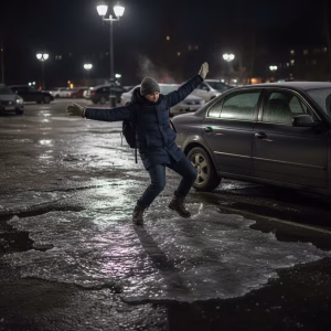 Parking Lot Slip and Fall Common Hazards & Liability